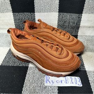 Nike Air Max 97 SE Dark Russet Metallic Sneaker (AV8198-201) Women's Sz 7 CLEAN